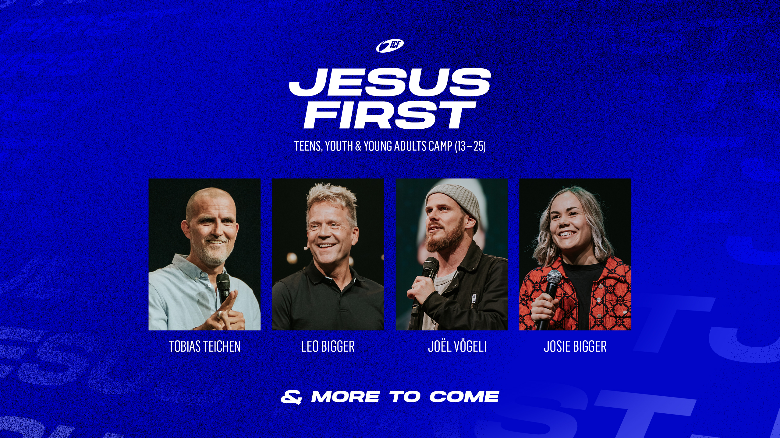 Jesus First Camp 2025 Speaker Foyer